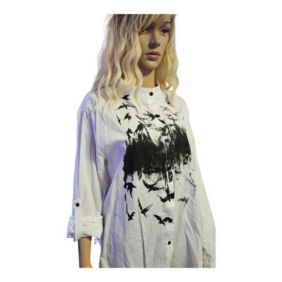 Emery rose bird blouse - Picture 2 of 6